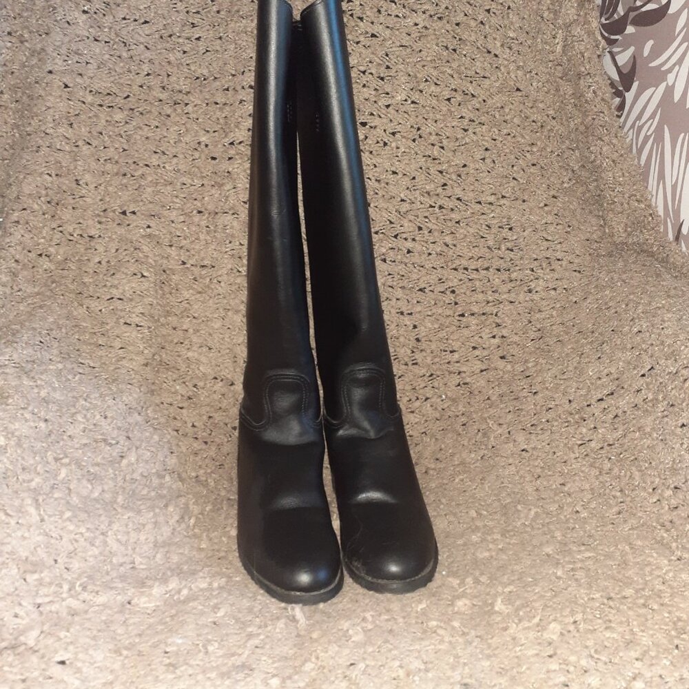 Vintage EQUESTRIAN/RIDING BOOT-USA-Essex Magic Feather-Black Leather-6.5-NWOB - Picture 4 of 9
